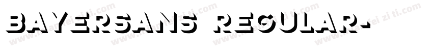 BayerSans Regular字体转换